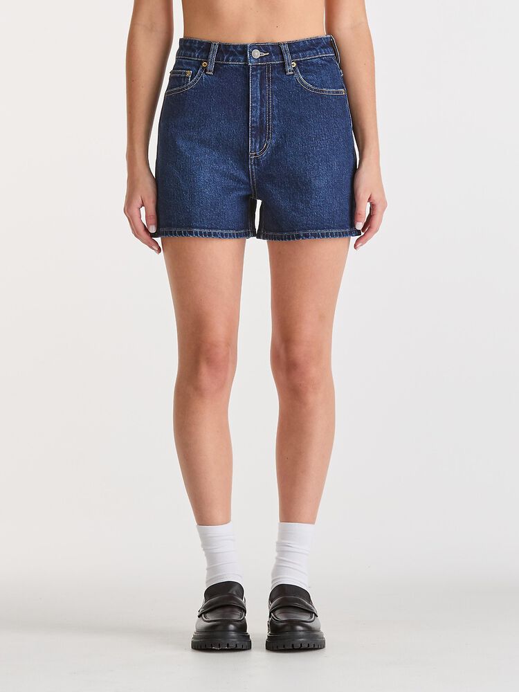 High Relaxed Short - Blue Poles