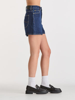 High Relaxed Short - Blue Poles