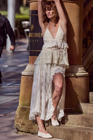 Labyrinth Lace Maxi Skirt