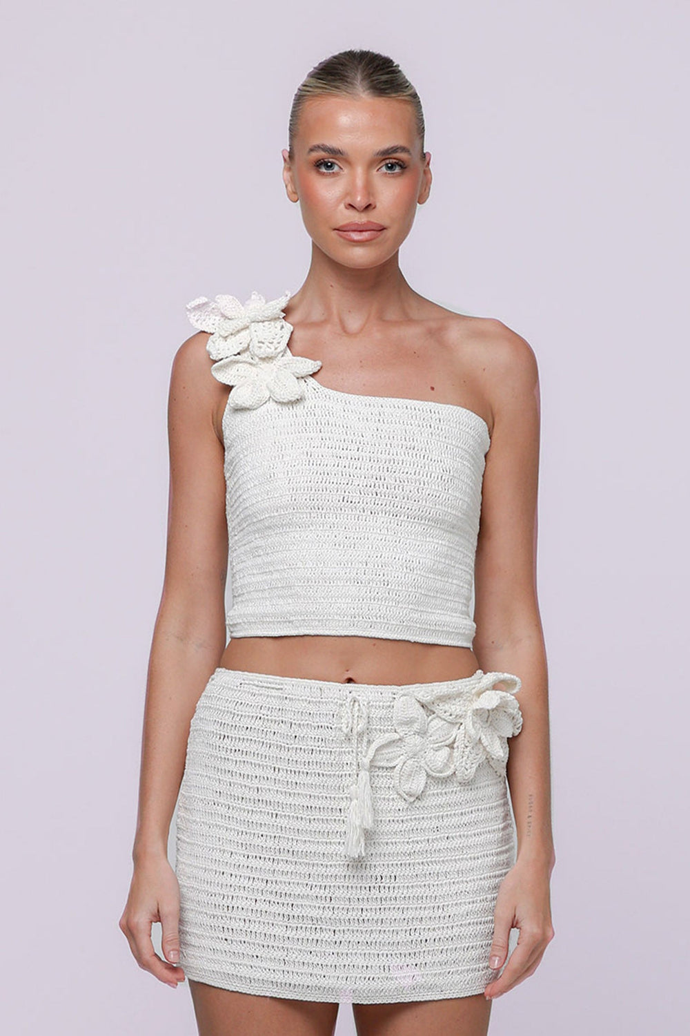 Lily Crochet Top-Ivory