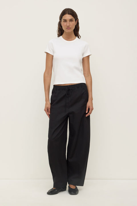 Lyla Cap Sleeve Tee - Antique White