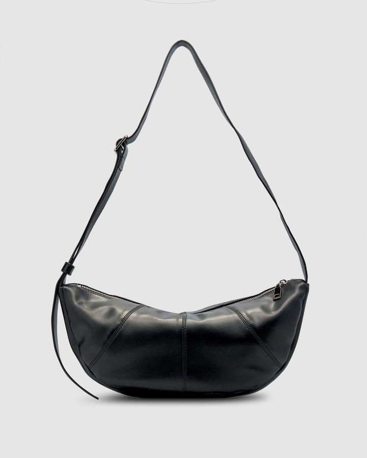 Mischa Crescent Bag Black