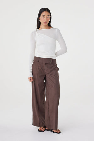 Mabel LS Twist Top Cream