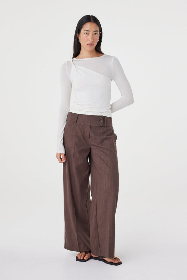 Mabel LS Twist Top Cream