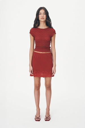Marina Silk Mini - Burgundy
