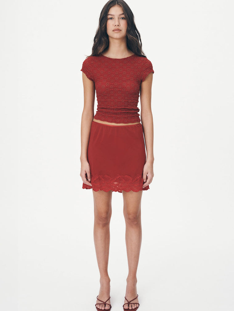 Marina Silk Mini - Burgundy