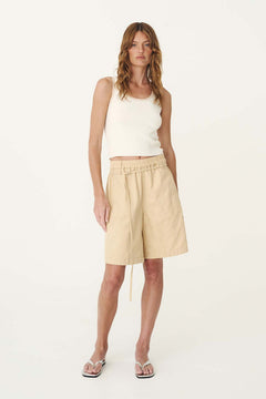 Maryanne Longline Shorts - Khaki