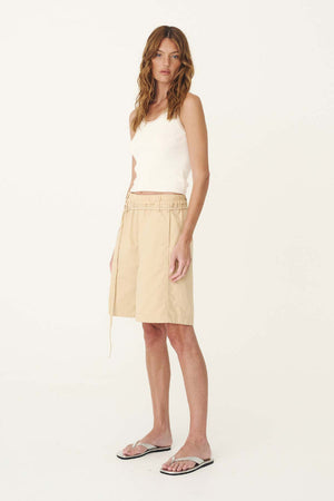 Maryanne Longline Shorts - Khaki