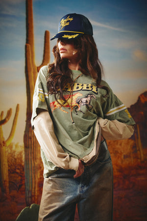 NEIGH SAYER LONG SLEEVE TEE - GREEN