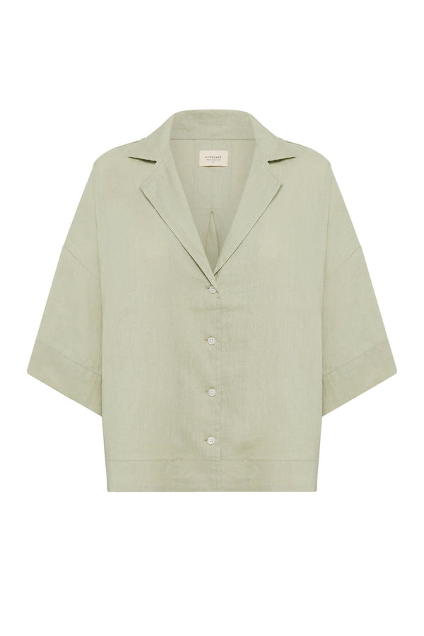 Lounge Linen Shirt - Dew
