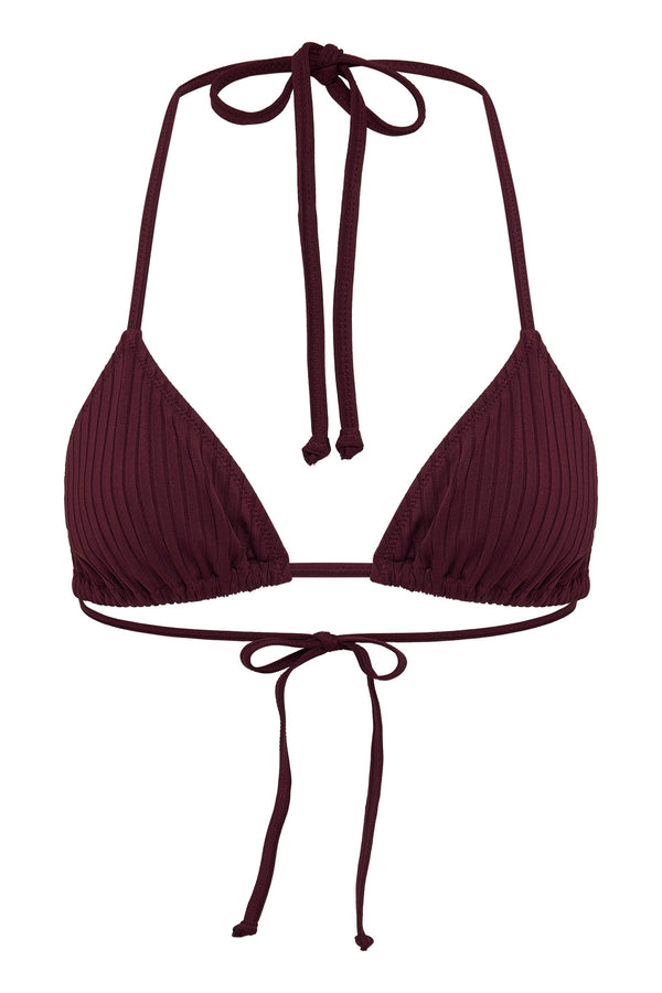 Rib Triangle Top - Olivewood