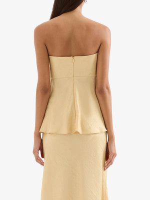 Pandora Strapless Top - Butter