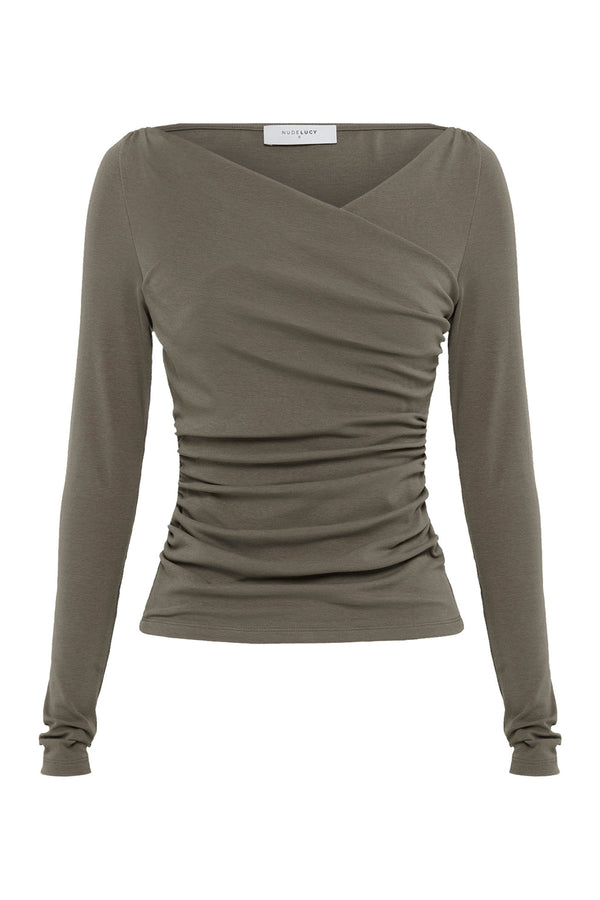 Daniya Longsleeve Top - Truffle