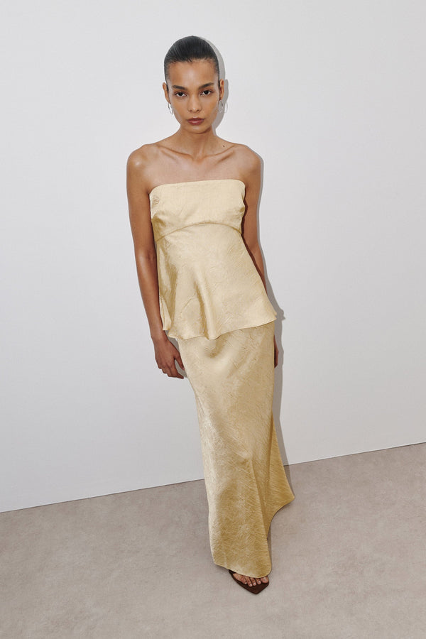 Pandora Strapless Top - Butter