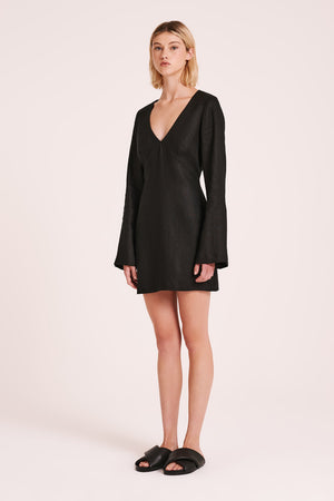 BRYNN LINEN MINI DRESS