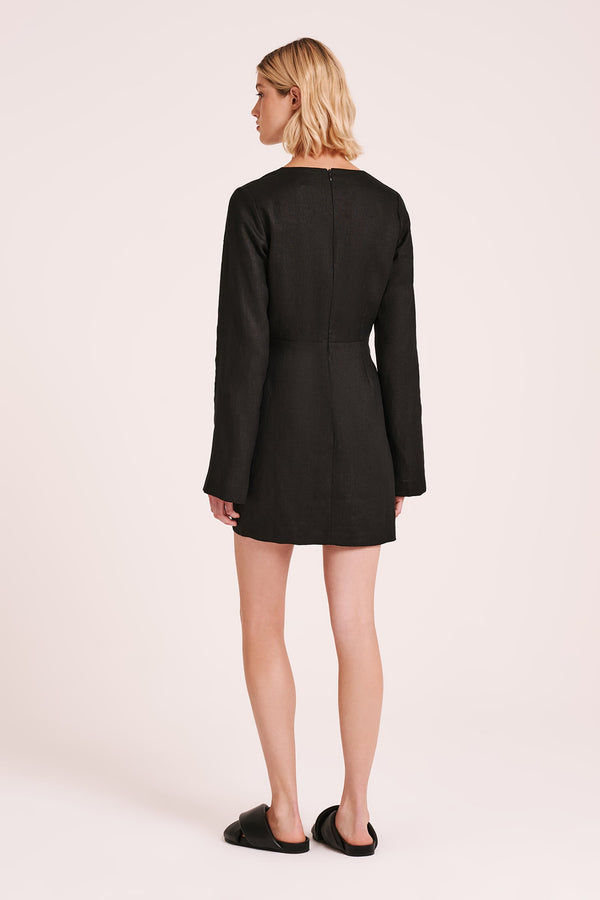 BRYNN LINEN MINI DRESS