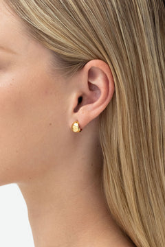Fold Hoops - small - Gold