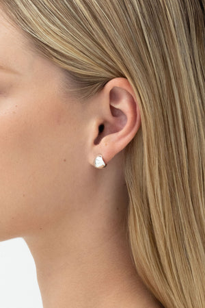 Fold Hoops - small - Silver