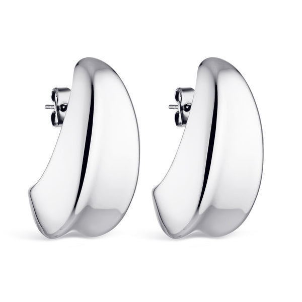 The Curled Earring Silver