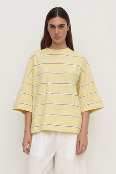 Nora Cotton Stripe Oversized Tee