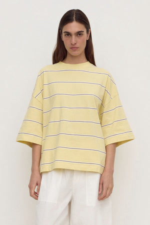 Nora Cotton Stripe Oversized Tee