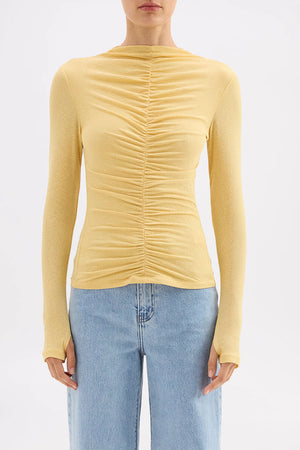 Marti Mesh Top - Butter