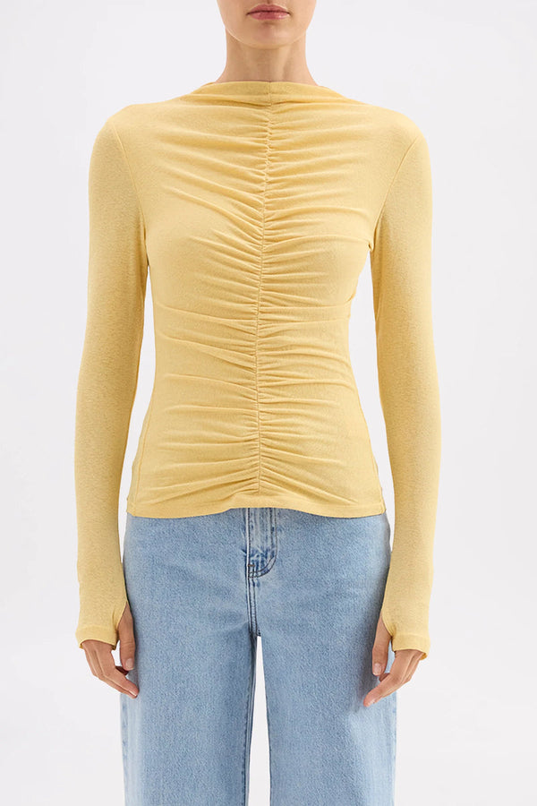Marti Mesh Top - Butter