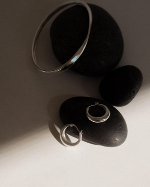 Glow Hoops - Sterling Silver