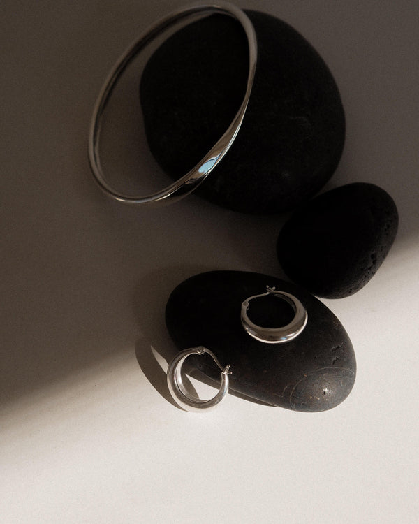 Glow Hoops - Sterling Silver
