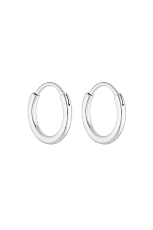 90's Hoops White Gold - 20mm