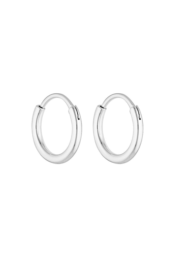 90's Hoops White Gold - 20mm