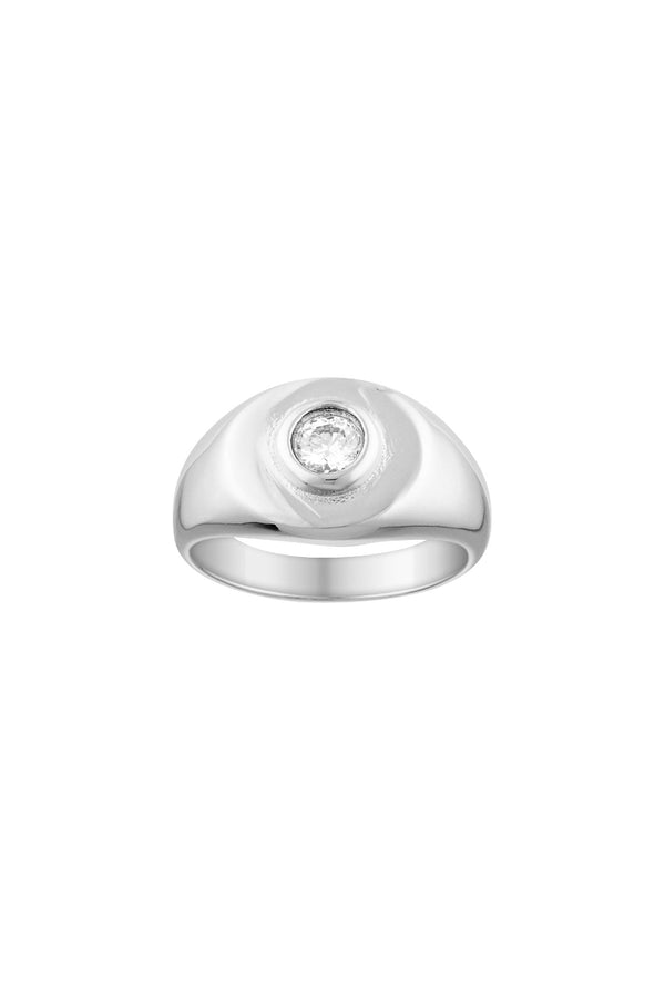 Heritage Signet Ring - White Gold