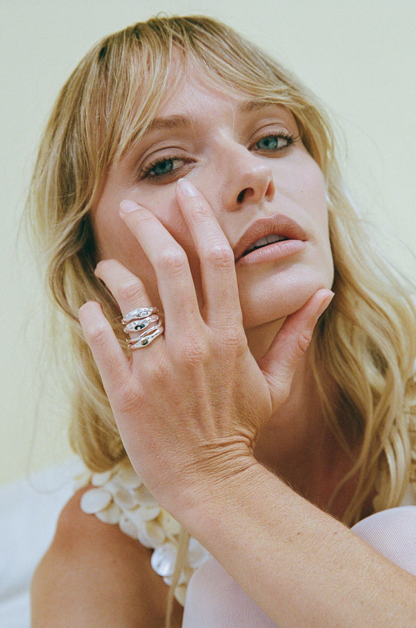 Mali Ring Set - Silver