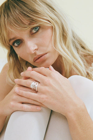 Mali Ring Set - Silver