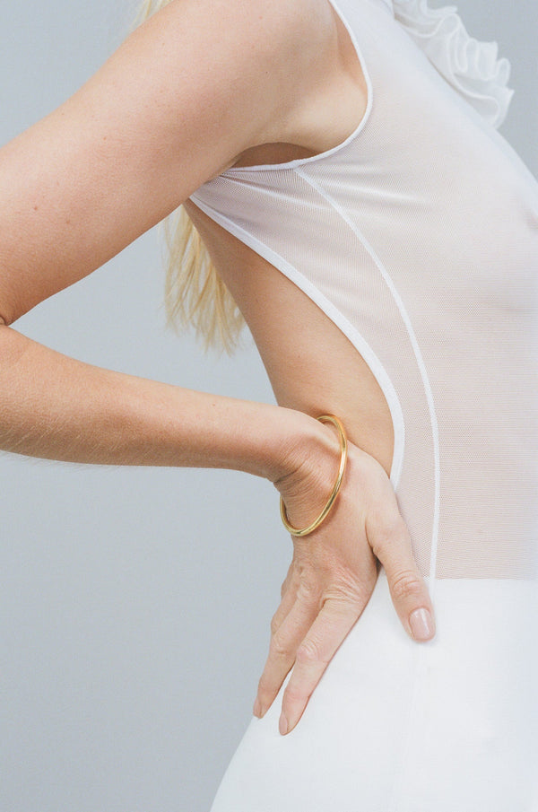 Tube Bangle - Gold
