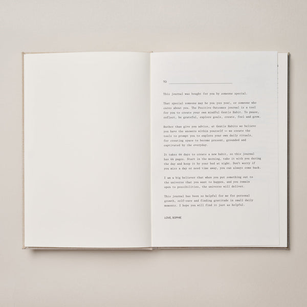 Positive Outcomes Journal