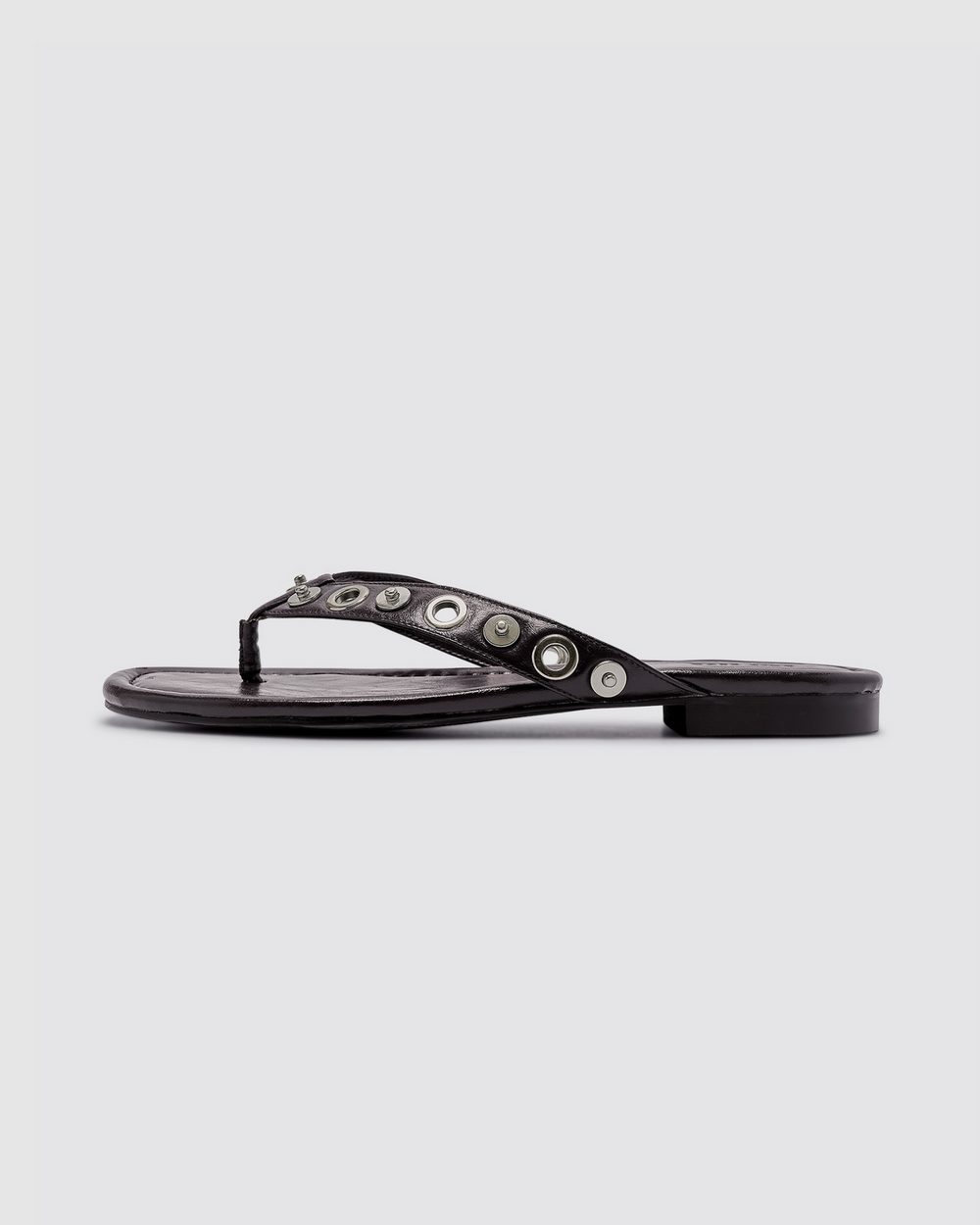Eyelet Sandal - Burnt Coffee