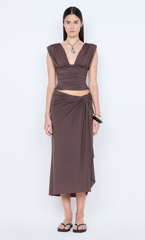 Clementine Gathered Top