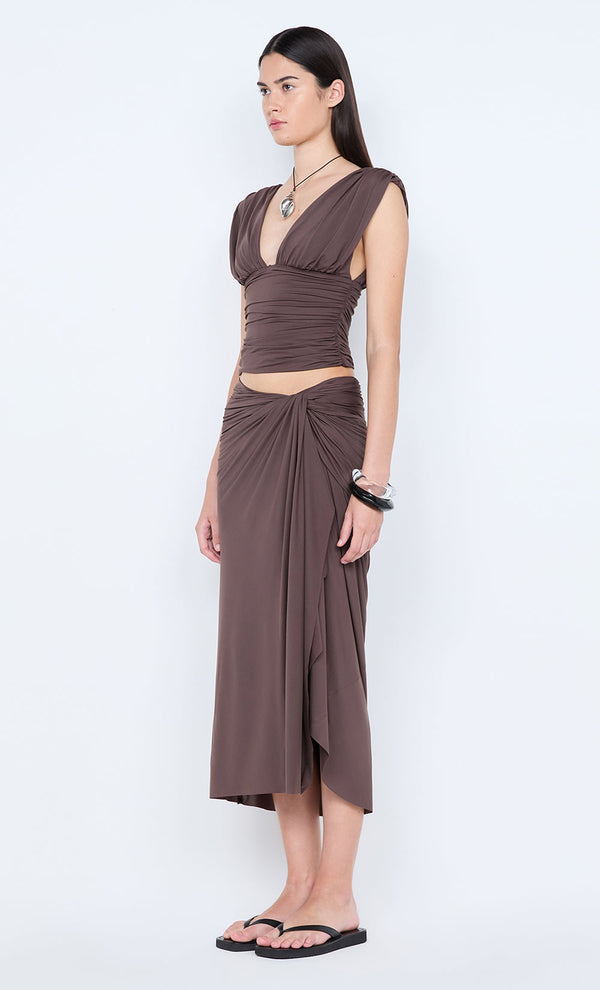 Clementine Gathered Top