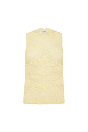 Tonya Rose Lace Tank - Butter Creme