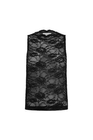 Tonya Rose Lace Tank - Noir