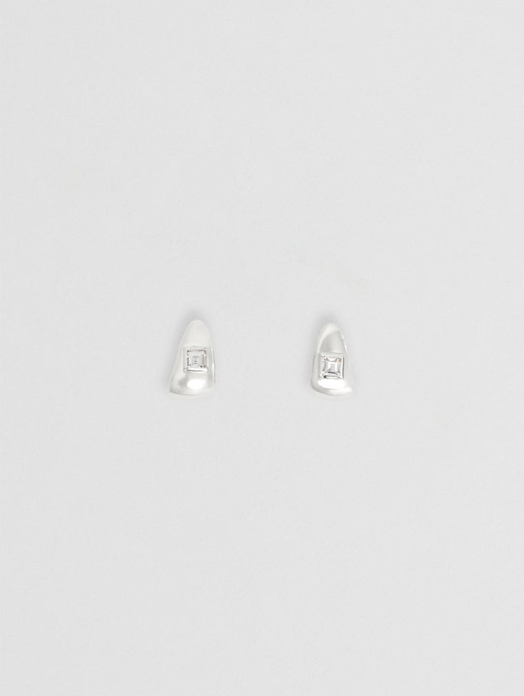 Rosco Topaz Earrings - Silver