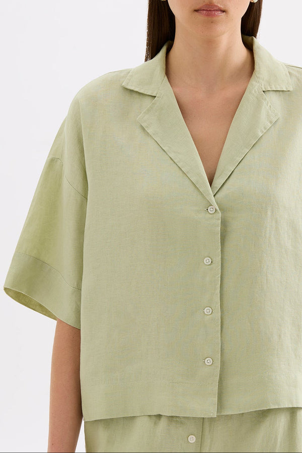 Lounge Linen Shirt - Dew