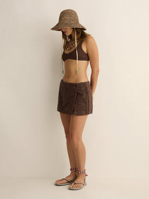 Towelling Wrap Skirt
