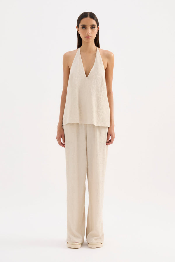 Palma Halter Top - Cream