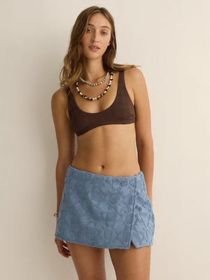 Towelling Wrap Skirt
