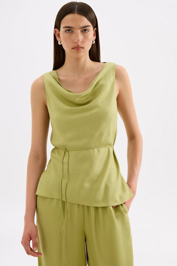 Tilly Tencel Top - Wasabi