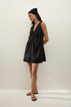 Dion Mini Dress Fiore Lace Black