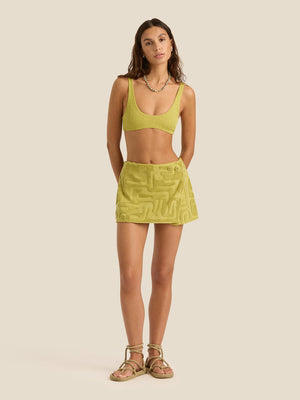 Towelling Wrap Skirt