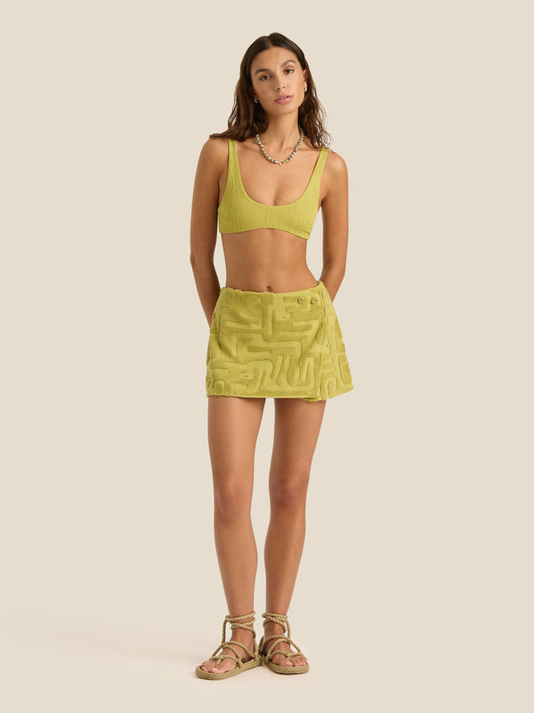 Towelling Wrap Skirt